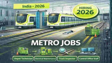 Metro Jobs India 2026 – High Paying Station Staff, Operations, Security, Cleaner, Technical & Support Roles Metro Jobs India 2026 – High Paying Station Staff, Operations, Security, Cleaner, Technical & Support Roles