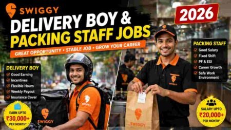Swiggy Delivery Boy & Packing Staff Jobs 2026 – Full Guide for Freshers