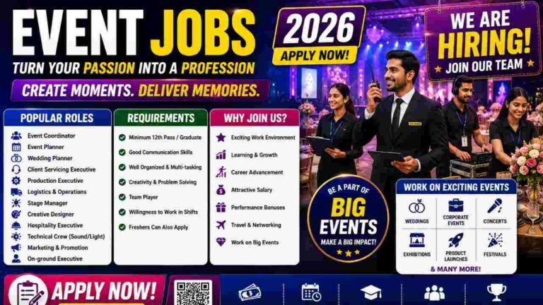 Event Jobs – Helper, Coordinator, Support Staff