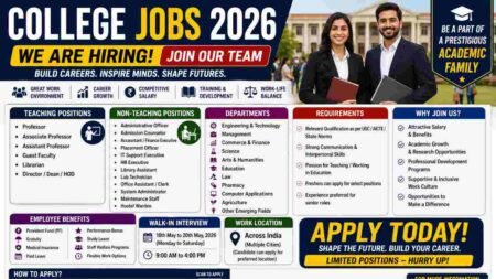 College Jobs 2026 – Clerk, Helper, Peon & Security Guard Hiring